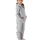 Trendy Toggs Kids Overhead Hoodie Oxford Grey Tracksuit