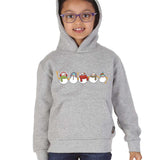 Trendy Toggs Kids Christmas Snowman Hoodie Oxford Grey