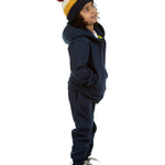 Trendy Toggs Kids Fleece Zip Up Navy Blue Tracksuit