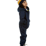 Trendy Toggs Kids Fleece Zip Up Navy Blue Tracksuit