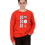 Trendy Toggs Kids Christmas HO HO HO Jumper Red