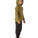 Trendy Toggs Kids Plain Overhead Olive Green Hoodie