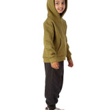 Trendy Toggs Kids Plain Overhead Olive Green Hoodie
