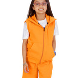 Kids Orange 2-Piece Gilet and Shorts Set