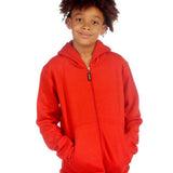 Trendy Toggs Kids Plain Red Zip Up Hoodie