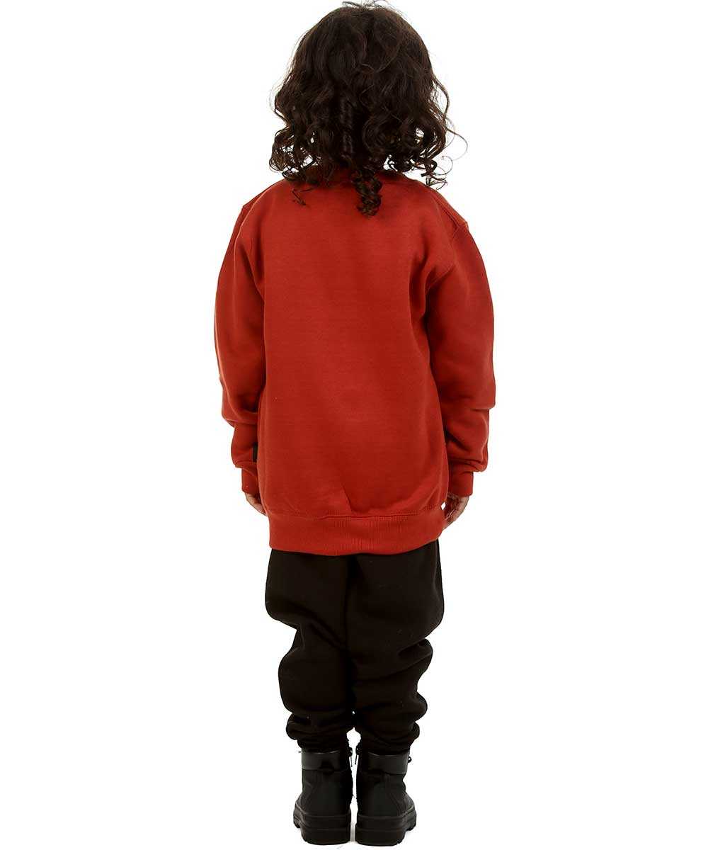 Trendy Toggs Kids Christmas pudding Jumper Rust