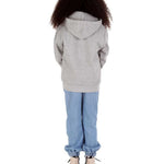Trendy Toggs Kids Plain Oxford Grey Zip Up Hoodie