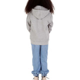 Trendy Toggs Kids Plain Oxford Grey Zip Up Hoodie
