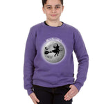Trendy Toggs Kids Halloween Moon Child Purple Jumper