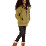 Trendy Toggs Kids Plain Olive Green Zip Up Hoodie