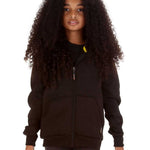 Trendy Toggs Kids Plain Black Zip Up Hoodie