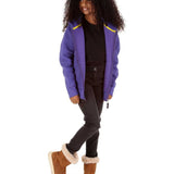Trendy Toggs Kids Plain Purple Zip Up Hoodie